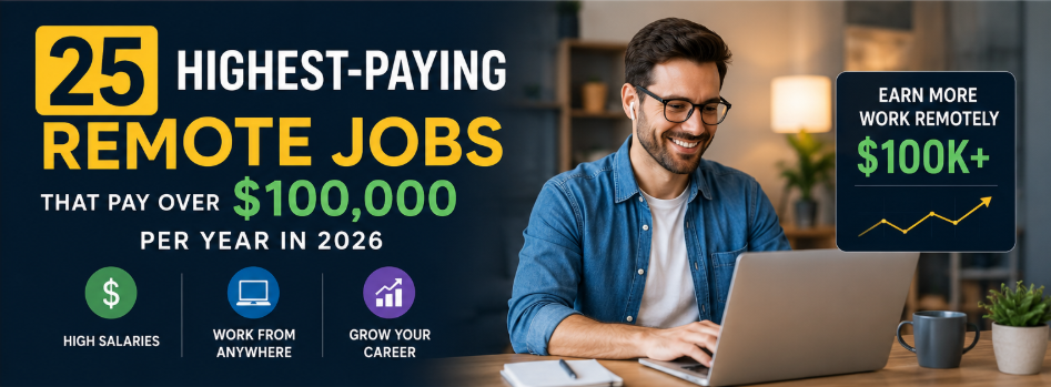 25 Highest-Paying Remote Jobs Over $100K in 2026