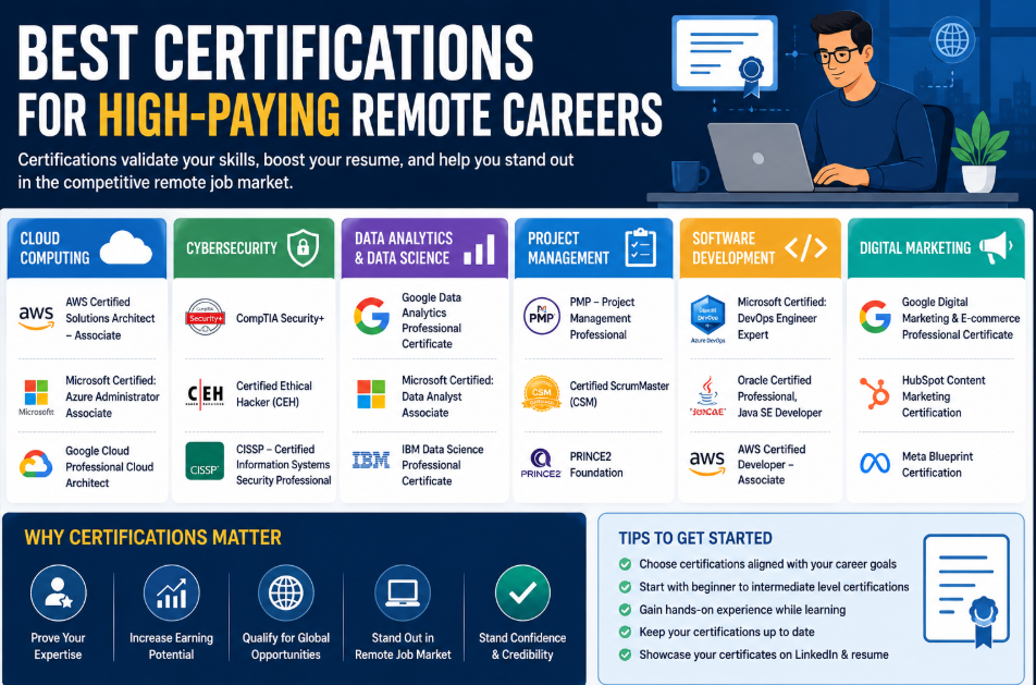 Best Certifications for High-Paying Remote Careers