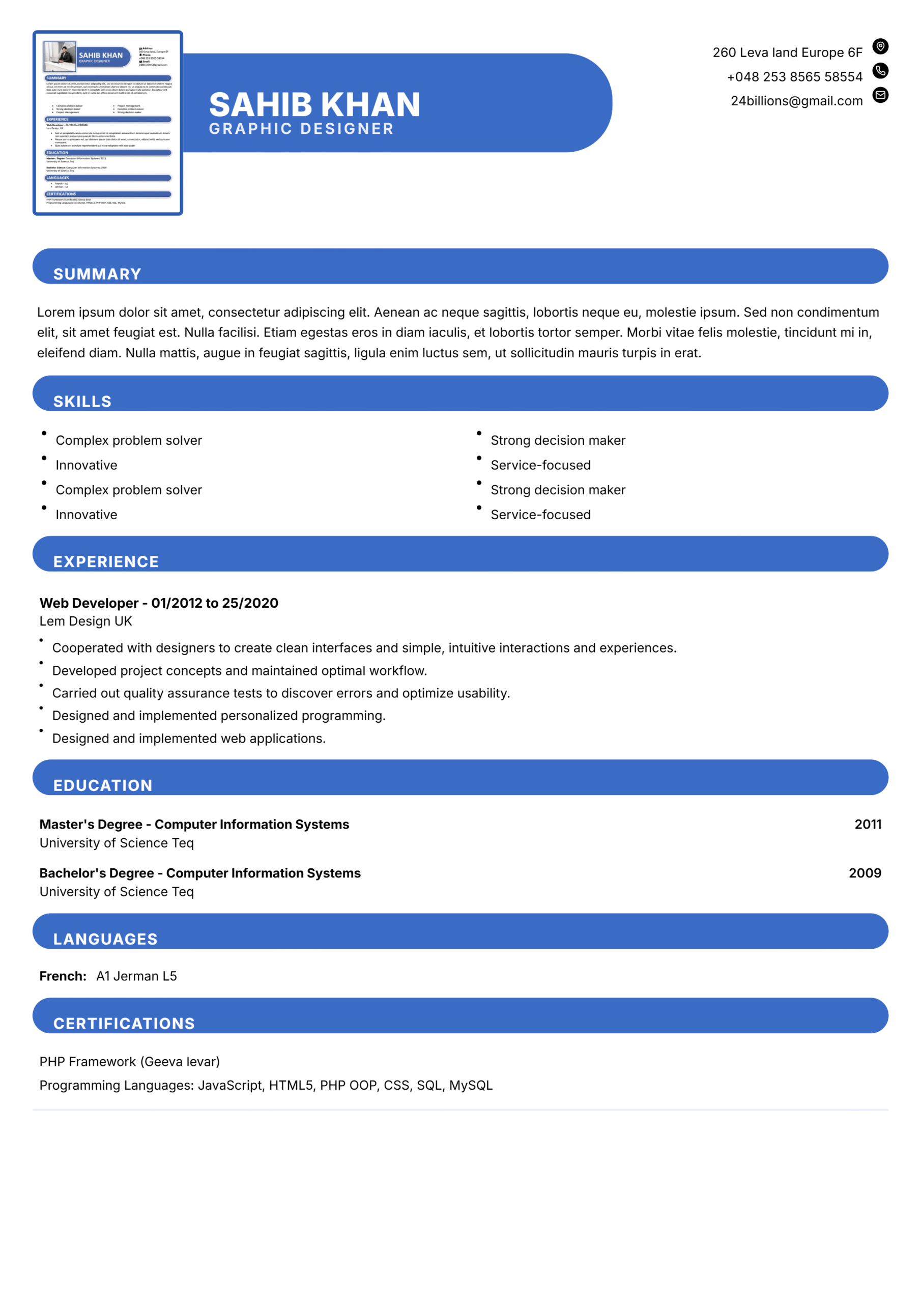 GRAPHIC DESIGNER
