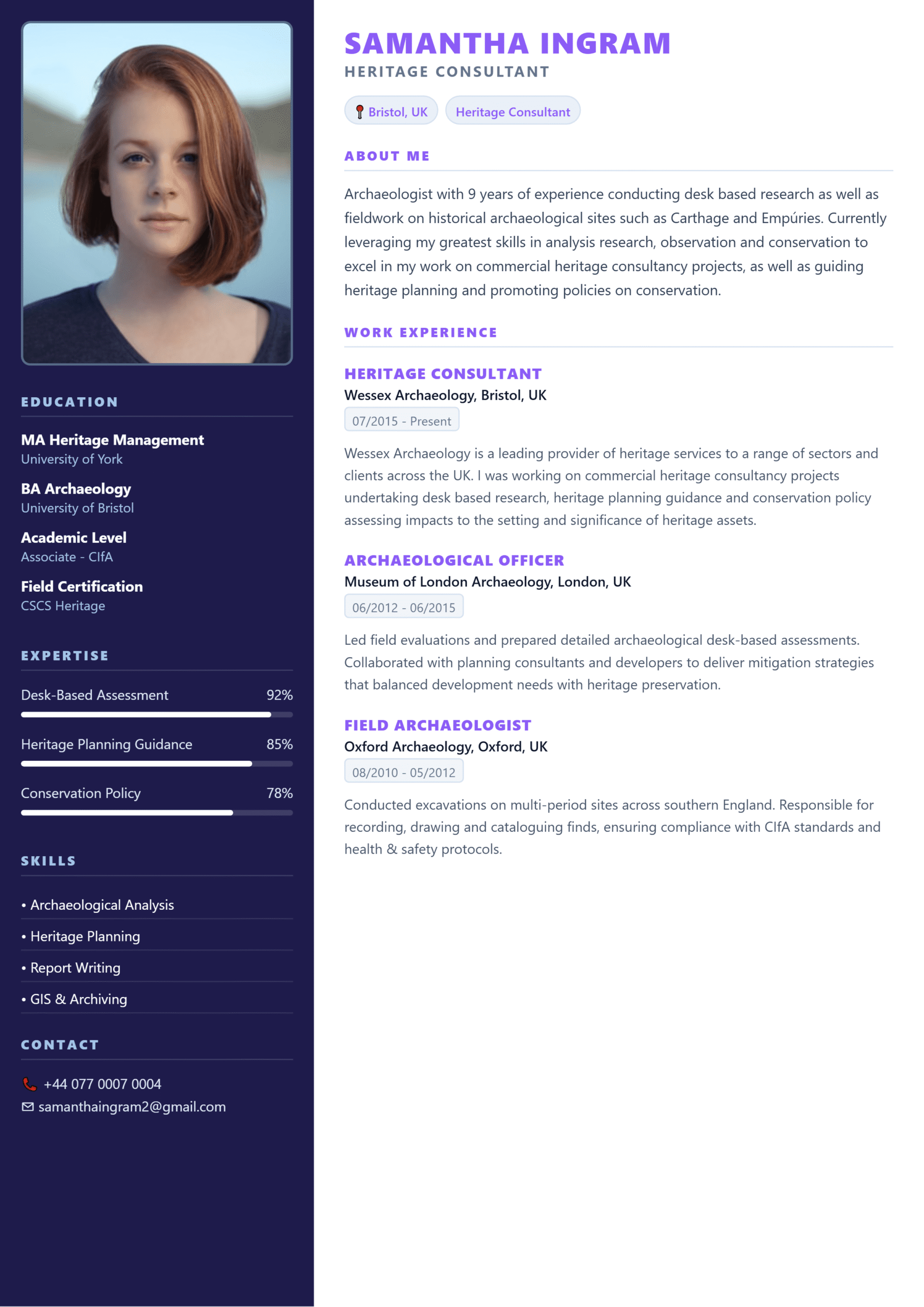 SAMANTHA INGRAM Resume