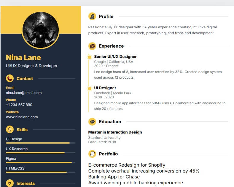 UX-Designer Resume